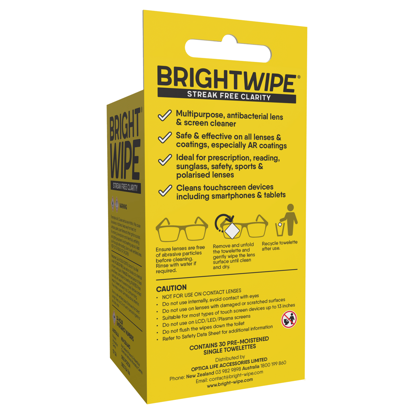BRIGHTWPE 30 Pack Wipes