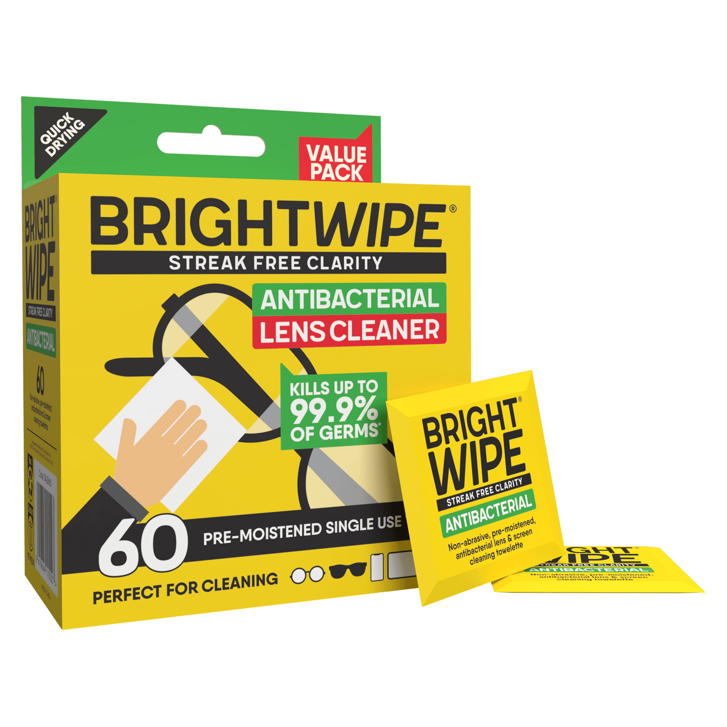 BRIGHTWIPE 60 Pack Wipes