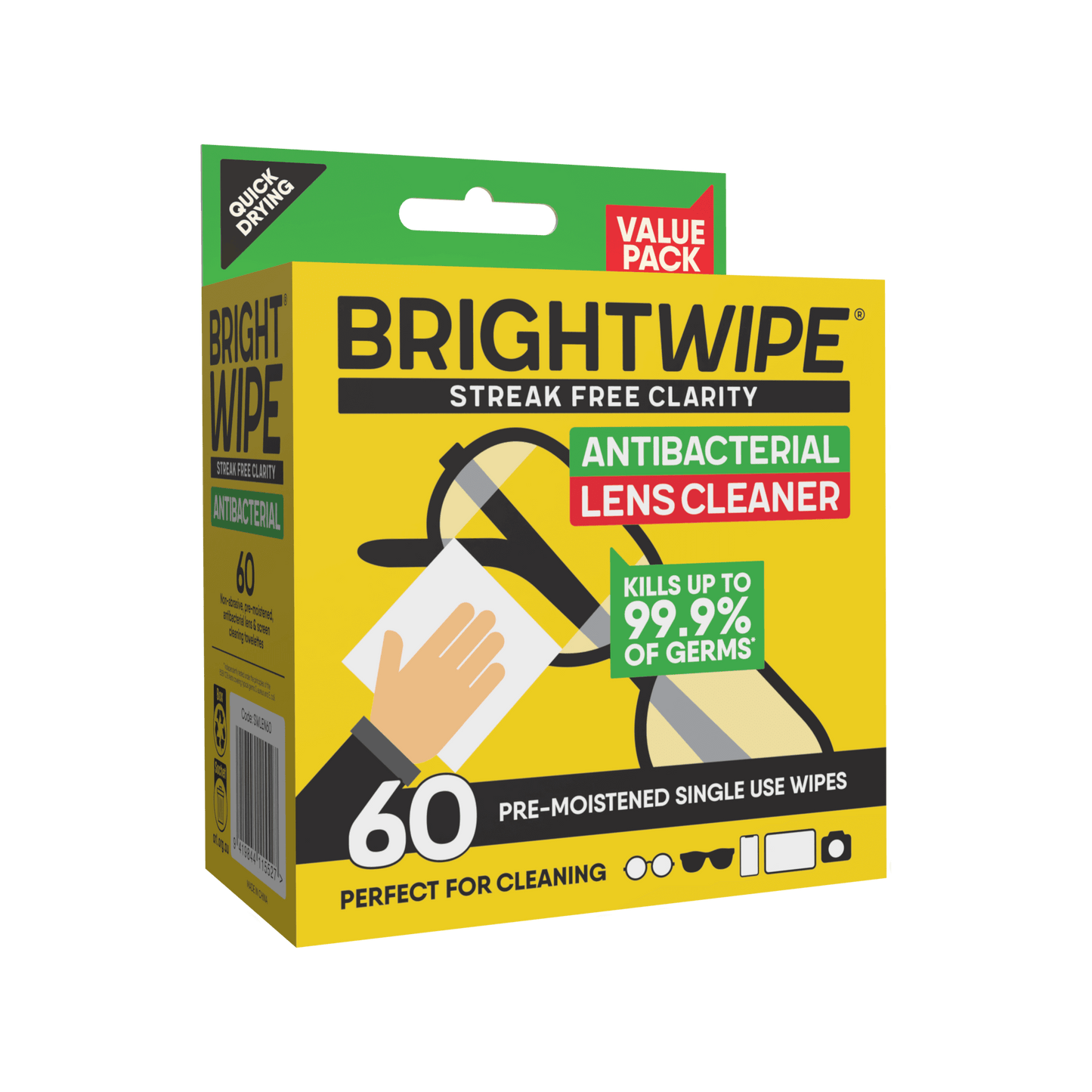 BRIGHTWIPE 60 Pack Wipes