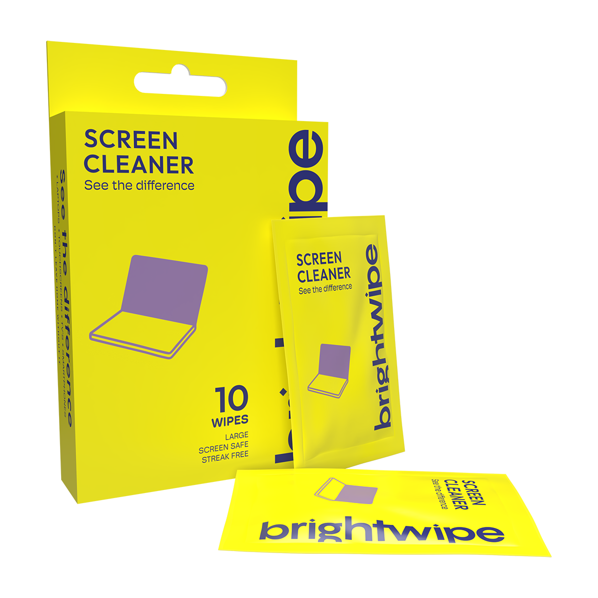 Brightwipe Screen Cleaner Wipes 10 Pack