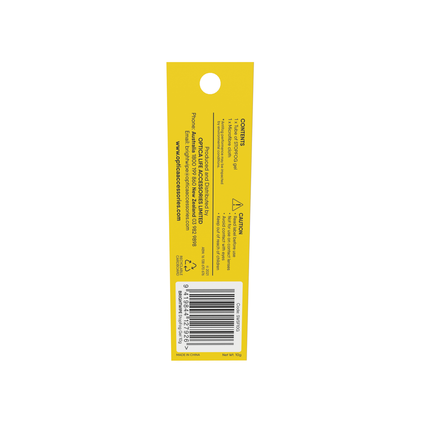 Anti-Fog Gel