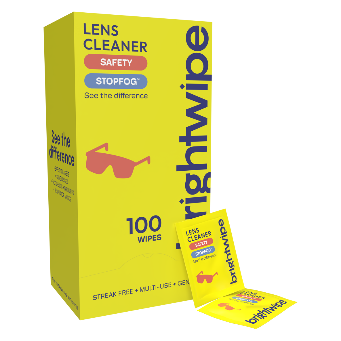 Safety Anti-Fog Lens Cleaning Wipes