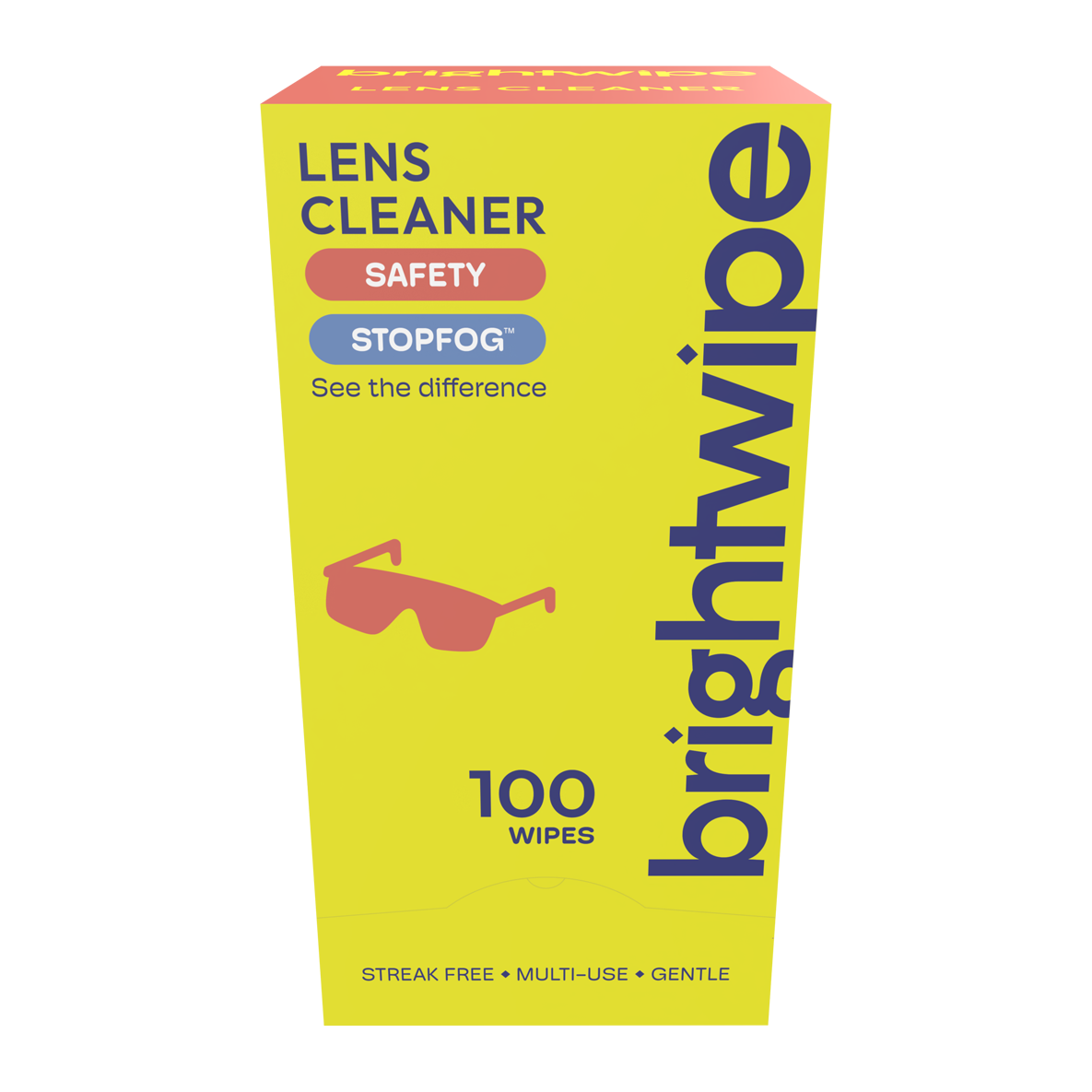 Brightwipe Safety Anti-Fog Lens Cleaning Wipes 100 pack