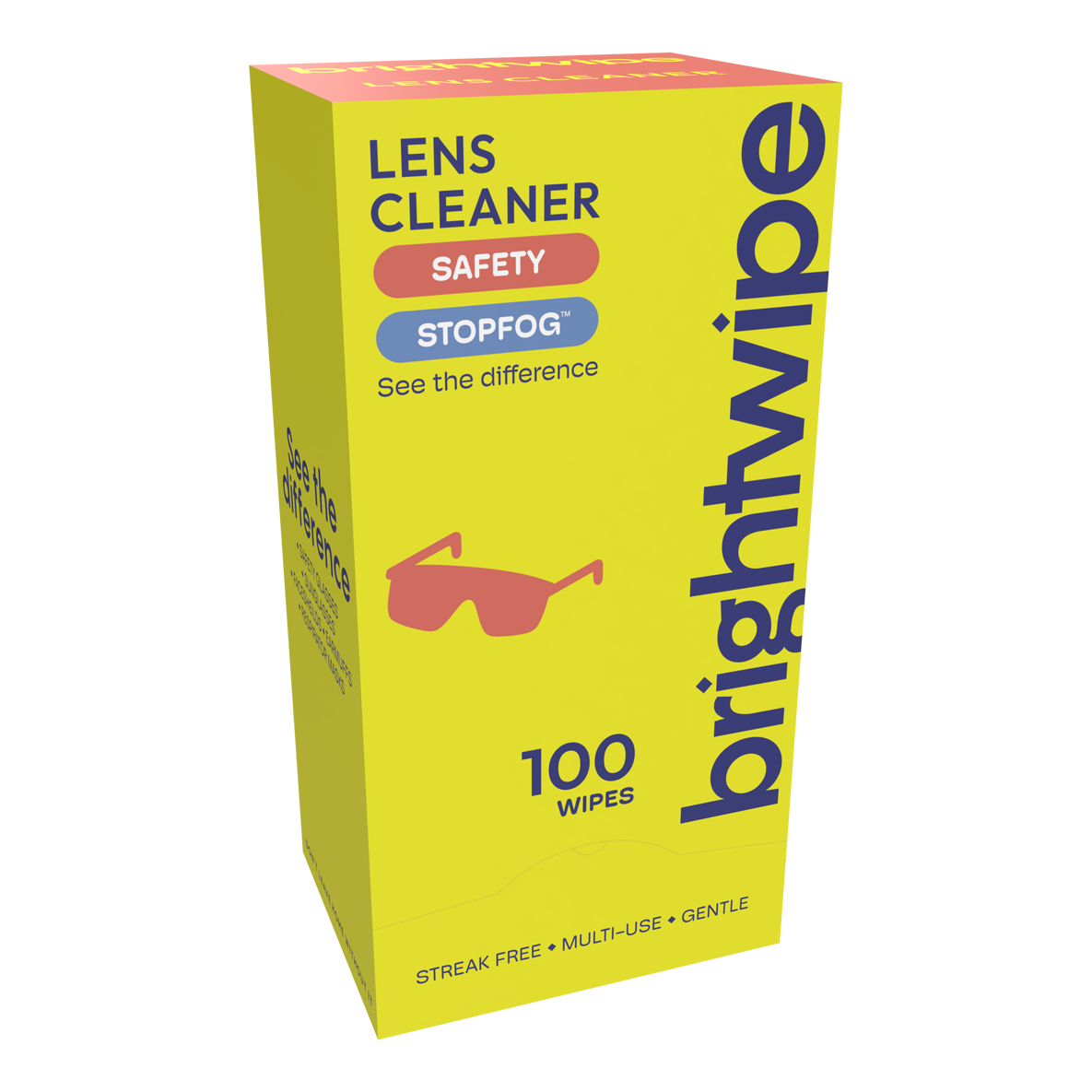 Brightwipe Safety Anti-Fog Lens Cleaning Wipes 100 pack