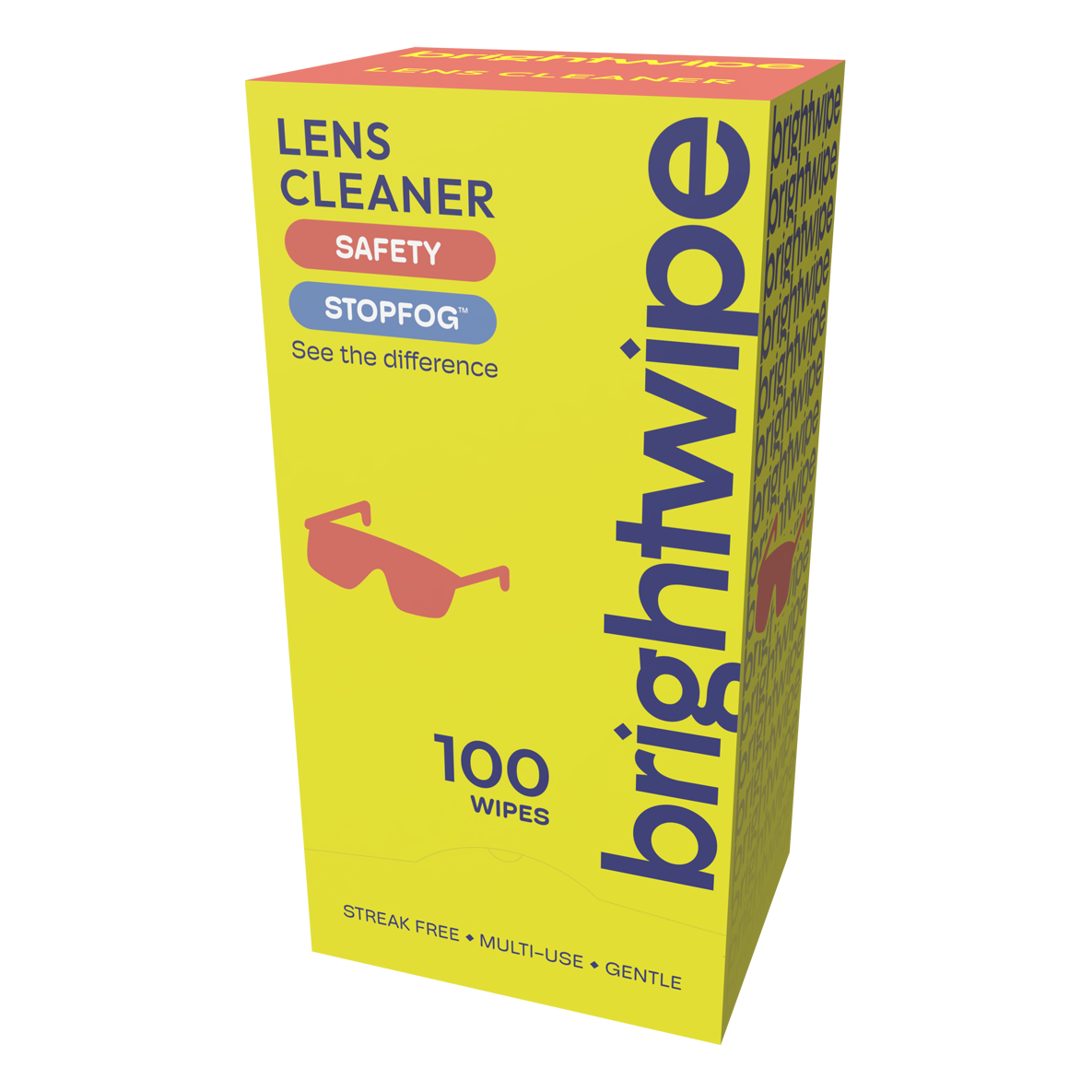Brightwipe Safety Anti-Fog Lens Cleaning Wipes 100 pack