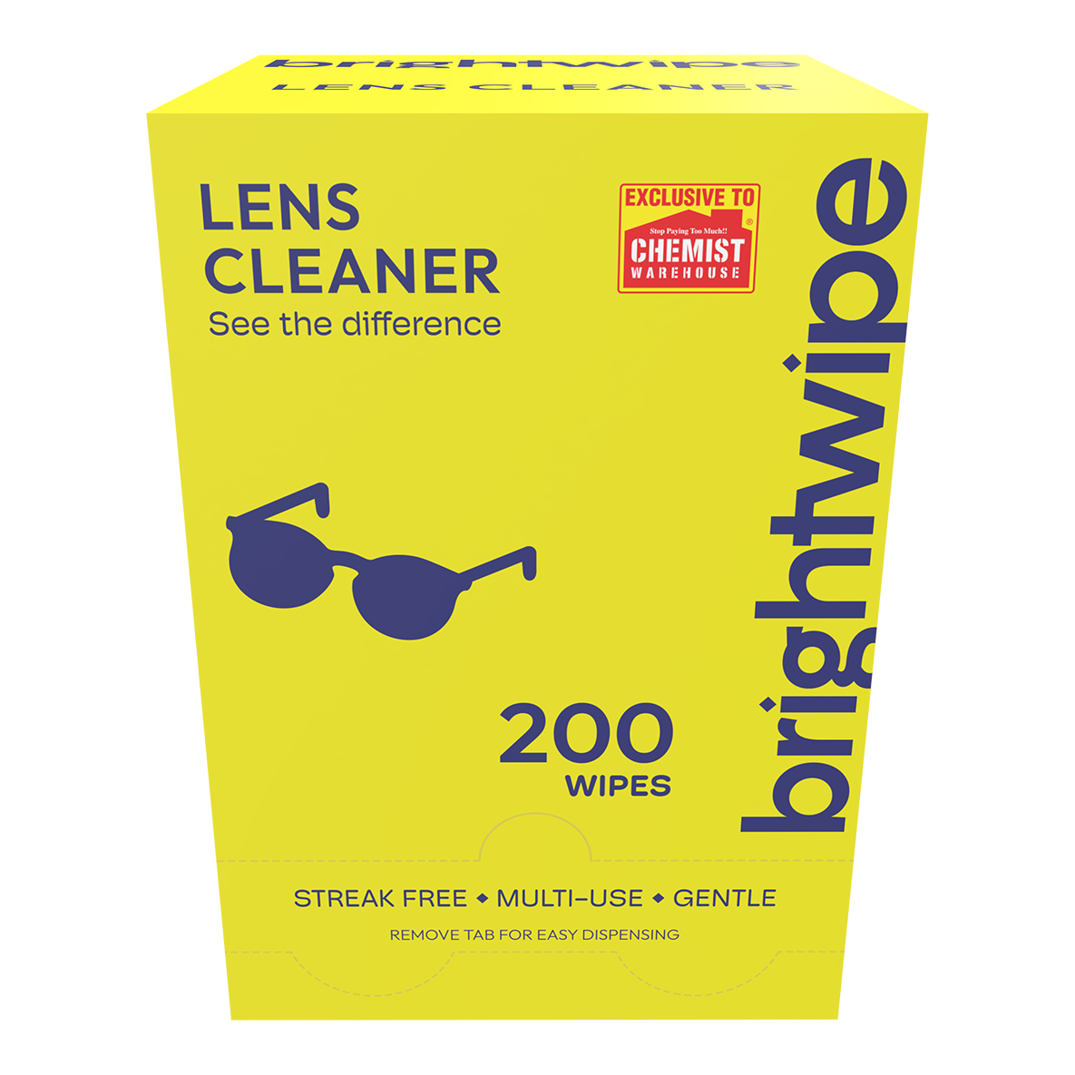 Brightwipe Lens Cleaner Wipes 200 pack