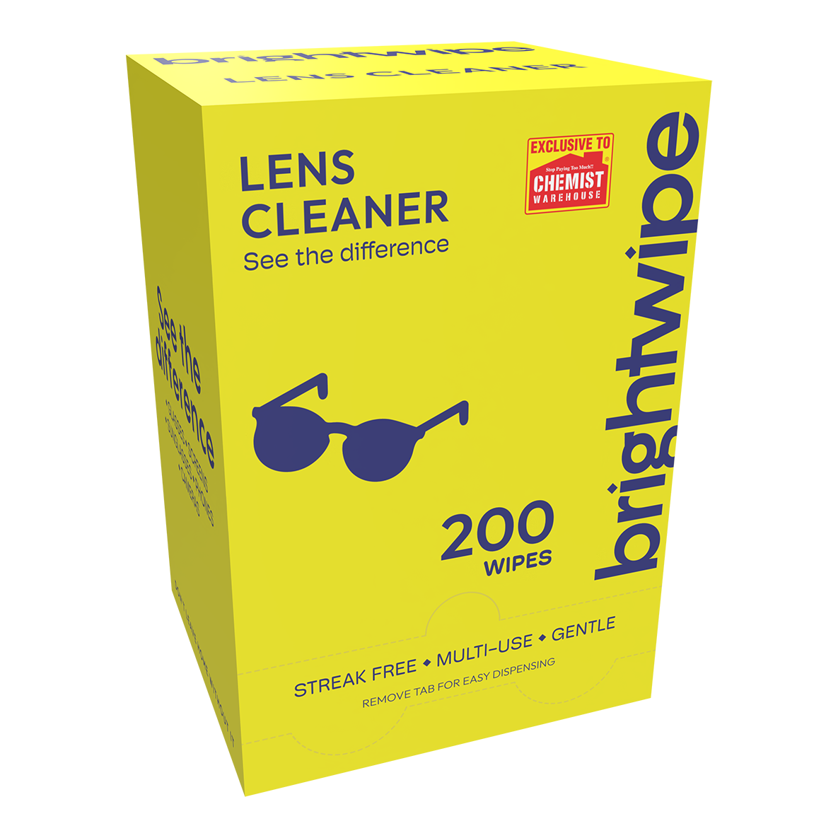 Brightwipe Lens Cleaner Wipes 200 pack