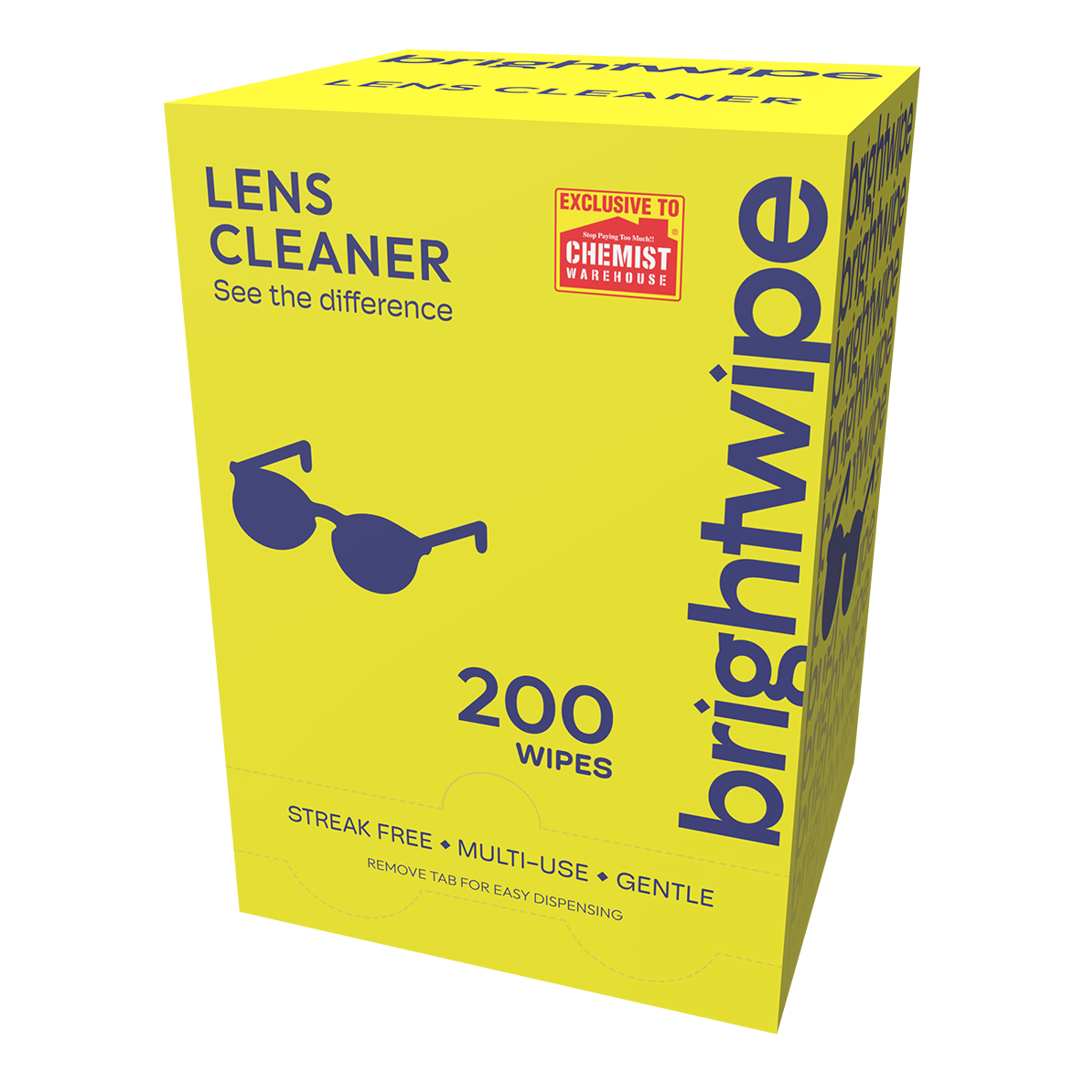 Brightwipe Lens Cleaner Wipes 200 pack