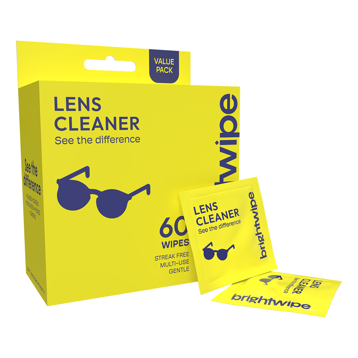 Brightwipe Lens Cleaner 60 pack