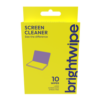 Brightwipe Screen Cleaner Wipes 10 Pack